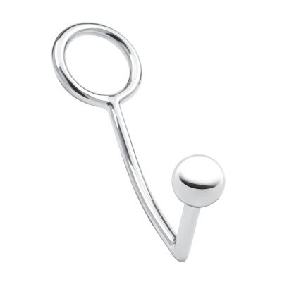 Кольцо на пенис с анальным стимулятором Stainless Steel Anal Hook   Cock Ring от BlueLine