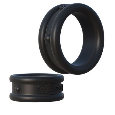 Набор из двух эрекционных колец Max-Width Silicone Rings от Pipedream