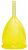 Желтая менструальная чаша размера S от Тюльпан