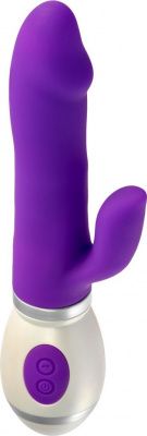 Фиолетовый вибратор-кролик Miss Jessy - 18,5 см. от Bradex