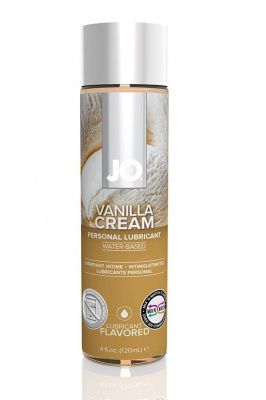 Лубрикант на водной основе с ароматом ванили JO Flavored Vanilla H2O - 120 мл. от System JO