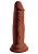 Коричневый фаллоимитатор на присоске 6  Triple Density Cock - 18,4 см. от Pipedream