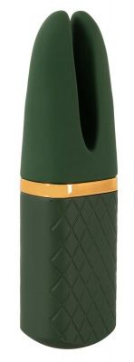 Зеленый вибратор Luxurious Split Tip Vibrator - 13,1 см. от Orion