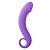 Фиолетовый анальный фаллоимитатор Curved Dong - 17,5 см. от EDC Wholesale