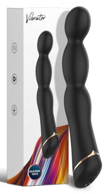 Черный вибратор для G-точки Laband - 21 см. от Boys of Toys