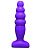 Фиолетовый анальный стимулятор Small Bubble Plug - 11 см. от Lola toys