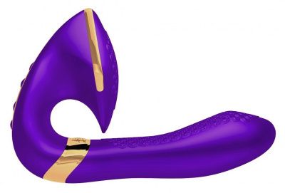 Фиолетовый вибростимулятор SOYO - 17 см. от Shunga