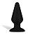 Черный плаг из силикона Seamless Silicone Butt Plug - 15 см. от All About Anal