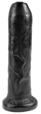 Черный необрезанный фаллоимитатор на присоске 7  Uncut Cock - 19,1 см. от Pipedream