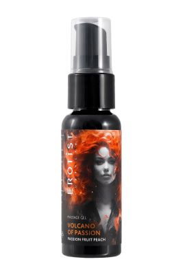 Гель с эффектом вибрации Volcano Of Passion со вкусом персика и маракуйи - 25 мл. от Erotist Lubricants