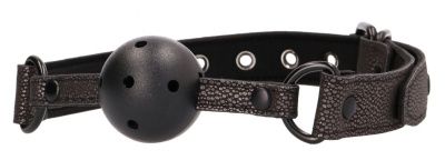 Серый кляп-шарик Elegant Ball Gag от Shots Media BV