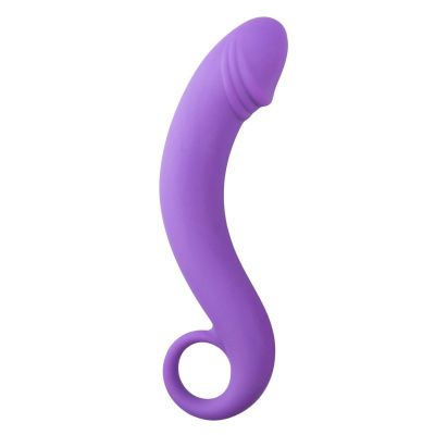 Фиолетовый анальный фаллоимитатор Curved Dong - 17,5 см. от EDC Wholesale