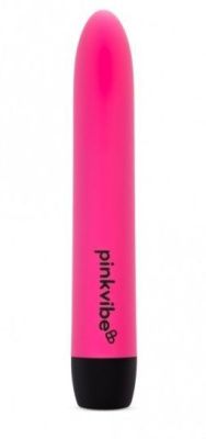 Розовый перезаряаемый вибромассажер классической формы - 18 см. от Pink Vibe