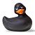 Черный вибратор-уточка I Rub My Duckie 2.0 от Big Teaze Toys
