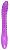 Фиолетовый двусторонний фаллоимитатор Frica - 23 см. от A-toys