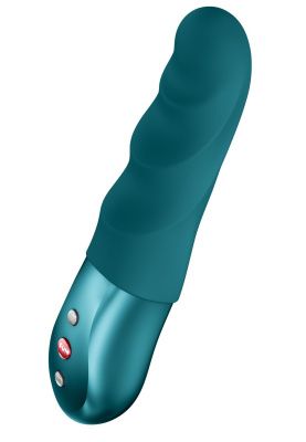 Зеленый вибратор-пульсатор Stronic Petite - 17 см. от Fun Factory