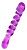 Фиолетовый двусторонний фаллоимитатор Tanza - 27,5 см. от A-toys