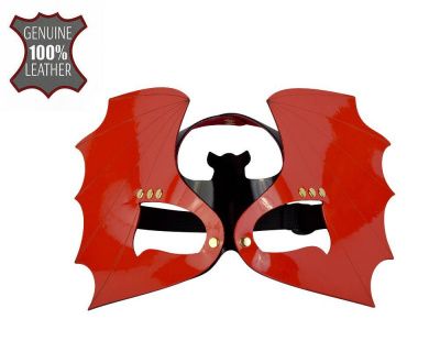 Красно-черная лаковая маска  Летучая мышь  от Sitabella