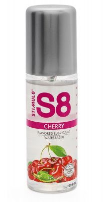 Смазка на водной основе S8 Flavored Lube со вкусом вишни - 125 мл. от Stimul8