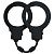 Чёрные силиконовые наручники Stretchy Cuffs Black от Lola toys
