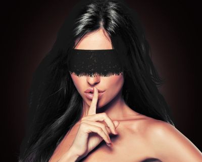 Черная кружевная маска Mystere Lace Mask от Shots Media BV