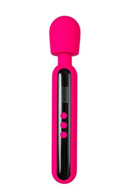 Ярко-розовый wand-вибратор Mashr - 23,5 см. от ToyFa