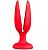 Красная пробка-бутон MENZSTUFF FLOWER BUTT PLUG 4INCH - 11 см. от Dream Toys