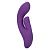Фиолетовый вибратор-кролик Stella Liquid Silicone Dual Pleaser - 17,25 см. от California Exotic Novelties