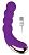 Фиолетовый силиконовый изогнутый вибромассажер с 10 режимами вибрации от Bior toys
