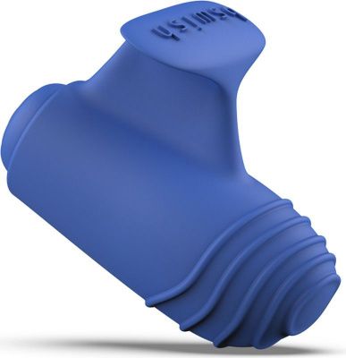 Синий вибростимулятор на пальчик Bteased Basic Finger Vibrator от B Swish
