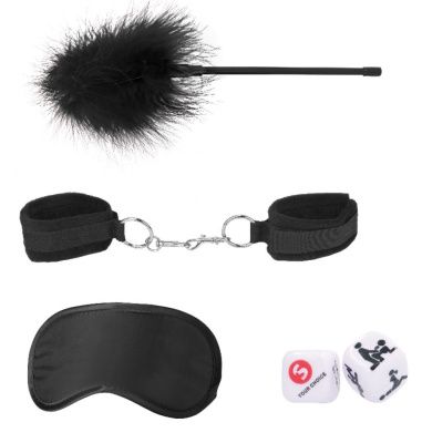 Черный игровой набор Introductory Bondage Kit №2 от Shots Media BV