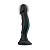 Черный анальный вибромассажер-реалистик - 19 см. от Silicone Toys