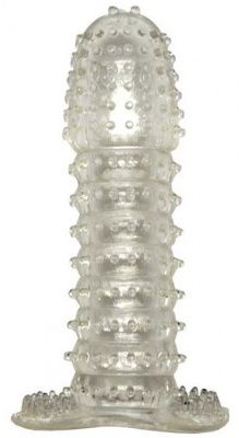 Прозрачная насадка с шипиками Cristal Condom - 12,5 см. от Play Star