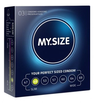 Презервативы MY.SIZE размер 49 - 3 шт. от R&S GmbH