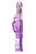 Фиолетовый хай-тек вибратор High-Tech fantasy с вращением бусин - 24,5 см. от A-toys