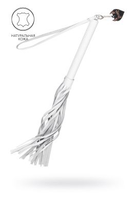 Белая кожаная плеть - 50 см. от Pecado