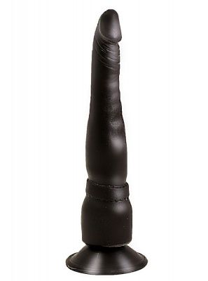Чёрный анальный фаллоимитатор на подошве-присоске - 18,5 см. от LOVETOY (А-Полимер)
