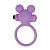 Фиолетовое эрекционное виброкольцо TEDDY COCKRING SILICONE от Toyz4lovers