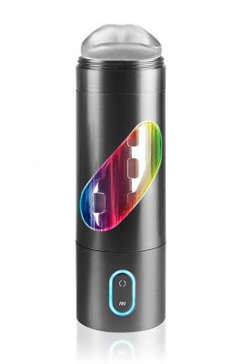 Перезаряжаемый мастурбатор-ротик Extreme Toyz Rechargeable Roto-Bator Mouth от Pipedream