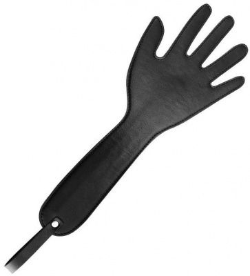 Черная шлепалка с виде ладони с удлиненной ручкой - 36 см. от Bior toys
