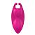 Ярко-розовый клиторальный вибромассажер для ношения в трусиках от Silicone Toys