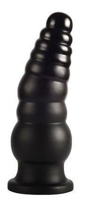 Черная анальная втулка  Большая гусеница  - 25 см. от Джага-Джага