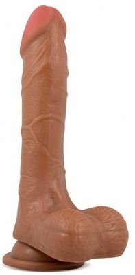 Смуглый фаллоимитатор Grinder - 20 см. от Blush Novelties