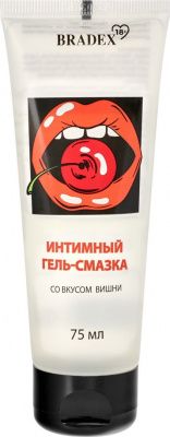 Интимный гель-смазка Bradex со вкусом вишни - 75 мл. от Bradex
