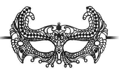 Черная кружевная маска ручной работы Empress Black Lace Mask от Shots Media BV