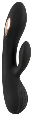 Черный вибратор-кролик с электростимуляцией E-Stim Rabbit Vibrator - 20,5 см. от Orion