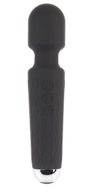 Черный жезловый вибратор Wacko Touch Massager - 20,3 см. от Chisa