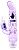 Фиолетовый вибратор-кролик My Dual Pleasure - 21 см. от Chisa