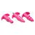 Набор из 3 розовых анальных пробок с вибропулей Thrill Trio Anal Plug Set от XR Brands