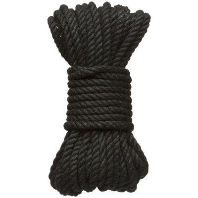 Черная верёвка для связывания и фиксации Bind Tie - 9,14 м. от Doc Johnson